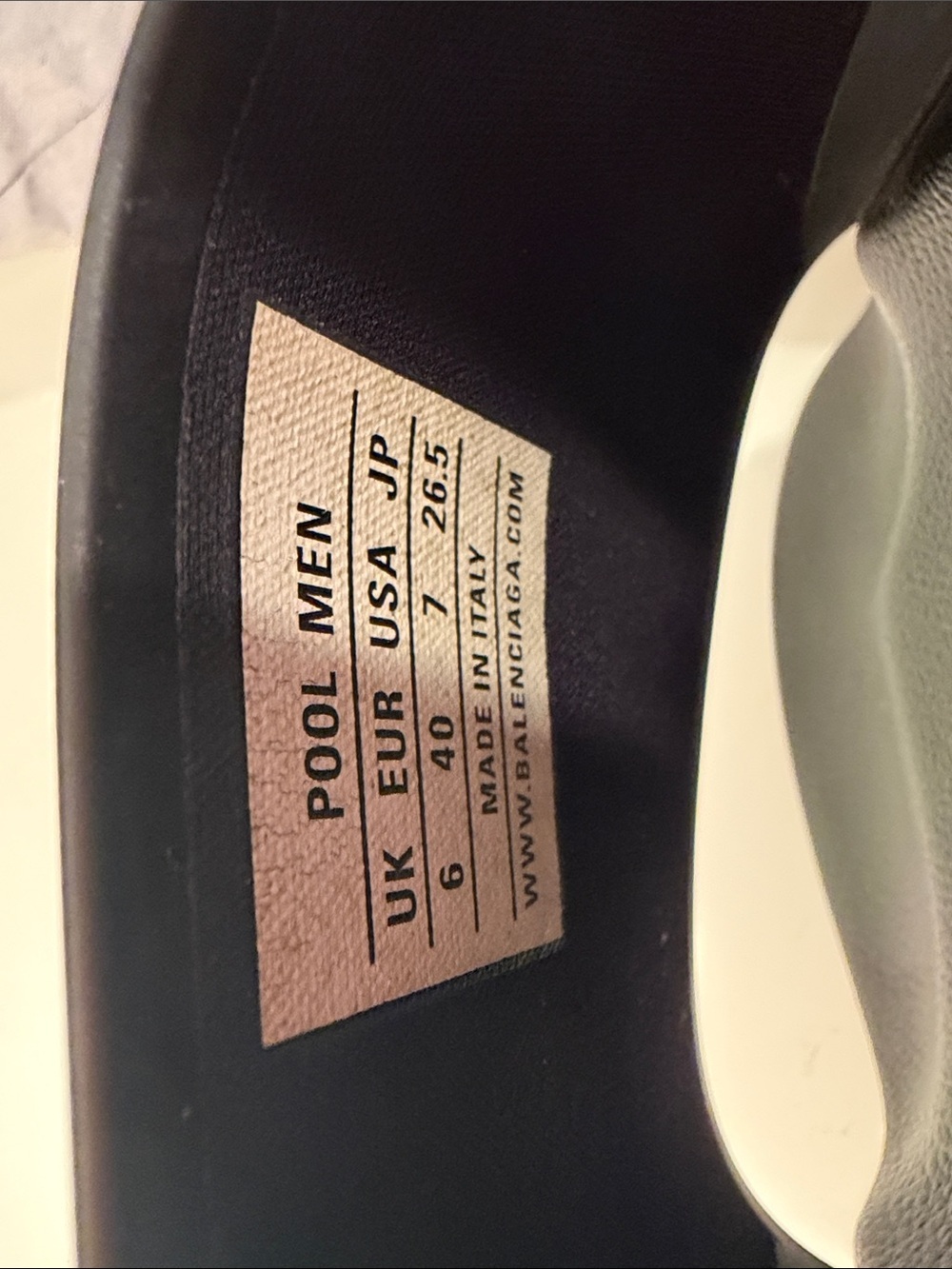 Balenciaga Pool Slides – Men’s Black/White Logo | Size EU 40 / US 7 - Picture 10 of 10